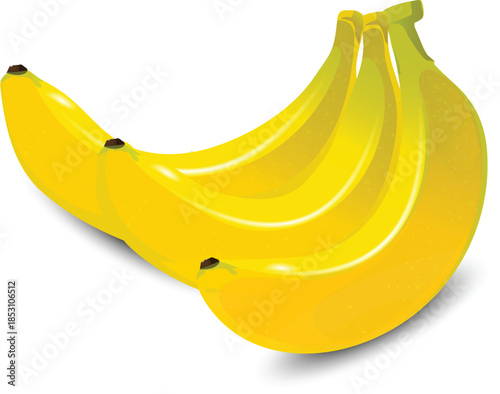banana isolated on white background