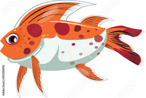 cartoon fish with a fish