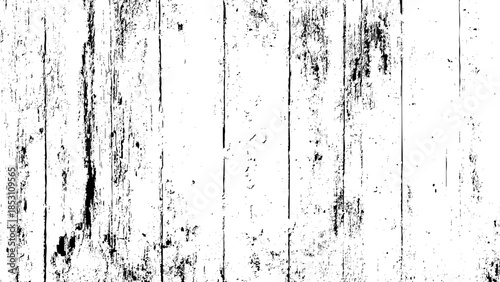 White wooden plank wall with dark grunge texture