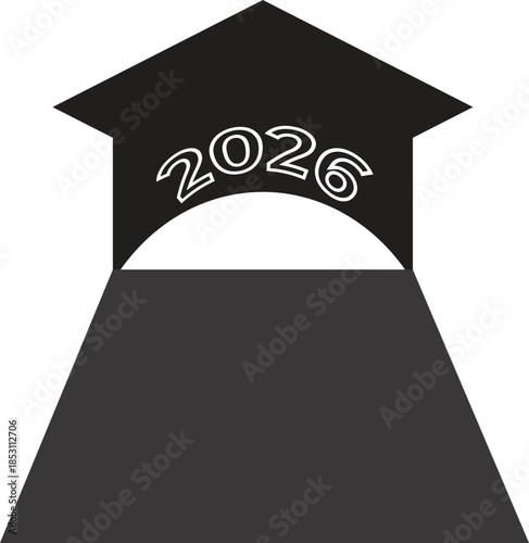 Black and white vector illustration of a tower of justice building symbol with columns and architectural design