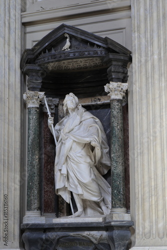 Statue of St. James the Major at the Saint John Lateran Basilica in Rome, Italy