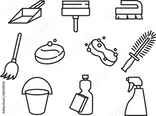 A dynamic collection of black and white outline icons illustrating a wide range of active pursuits and athletic leisure, perfect for modern sports graphic design projects and visual communication