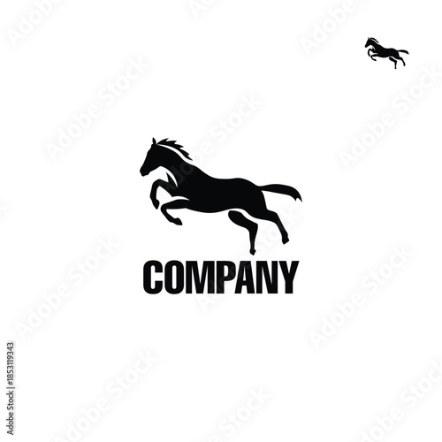 Horse Silhouette Logo Design