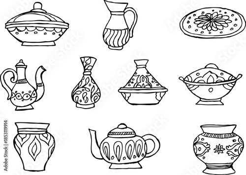 A dynamic collection of black and white outline icons illustrating a wide range of active pursuits and athletic leisure, perfect for modern sports graphic design projects and visual communication