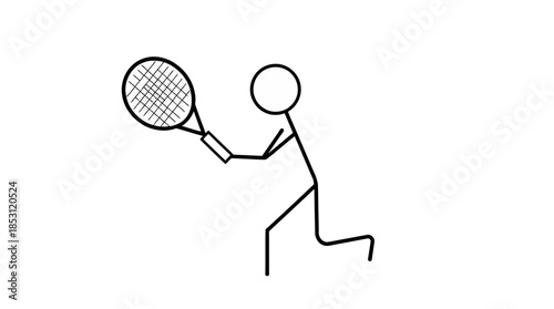 Vector illustration of an active woman athlete silhouette playing a competitive game of tennis with a professional racket and ball for sports fitness and recreation