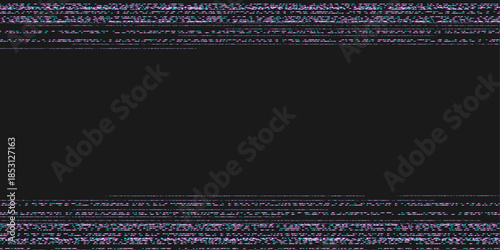 Television noise. Glitch background. TV static noise texture. Pixelated television screen backdrop . Vector illustration.