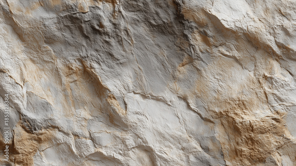 Obraz premium Limestone rock surface with fine grains and subtle color gradients, realistic natural texture and high-quality rendering
