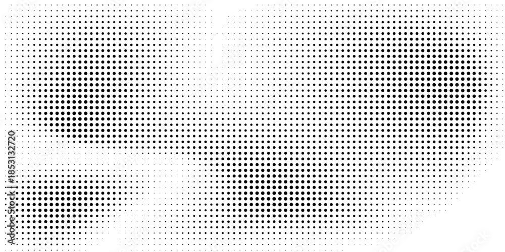 Fototapeta premium Dotted gradient halftone background. Horizontal seamless dots pattern in pop art style. Abstract modern stylish texture. Vector illustration.