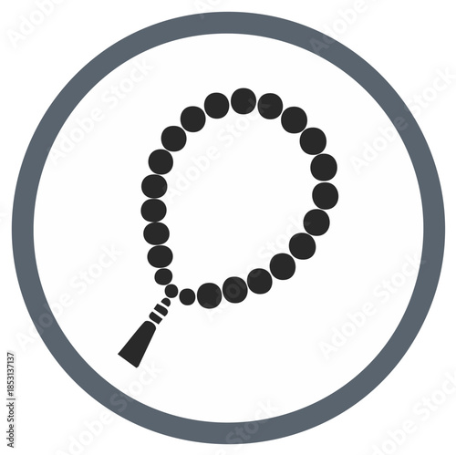 Muslim Prayer Beads Rosary Icon Symbol Islamic Culture Religion