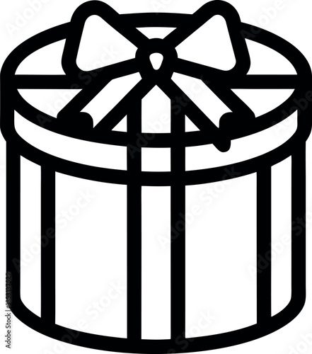 Gift box icon. Gift wrapping symbol. Surprising gift box signs, vector illustration