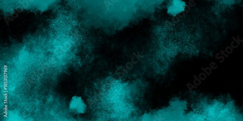 Armageddon apocalypse spooky Halloween inferno hell evil concept. Black, blue abstract background with copy space for design. Black, blue abstract background. Toned fiery blue sky. 