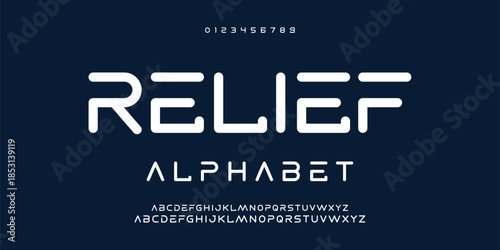 Sport modern urban alphabet fonts. Typography, abstract technology, fashion, digital, future creative logo font. vector illustration 