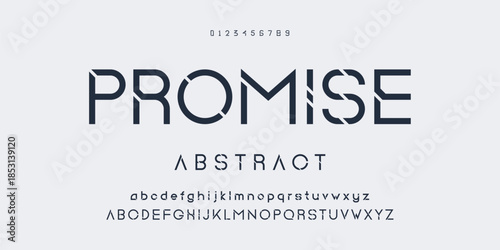 Abstract scifi modern alphabet fonts. Science fiction typography sport, technology, fashion, digital, future creative logo font. vector illustration.