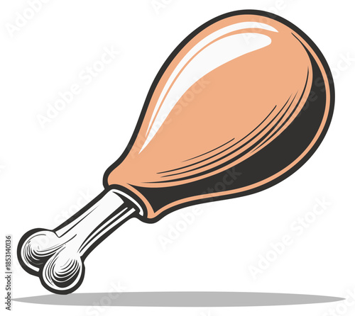 Fried chicken leg tasty cooked poultry crispy meal lunch dinner restaurant