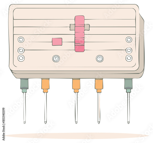 Multi Channel Pipette Device Tool Equipment for Scientific Laboratory Research