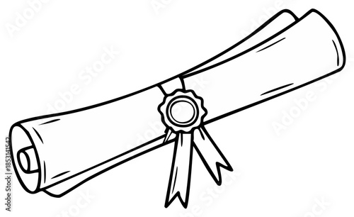 Diploma Scrolls clip art preview