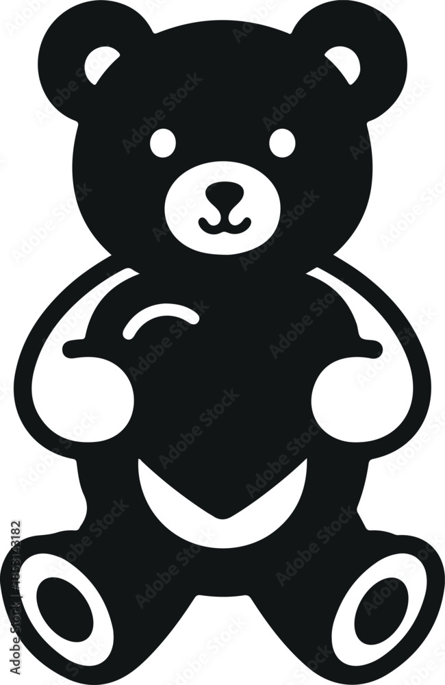 Fototapeta premium teddy bear vector illustration