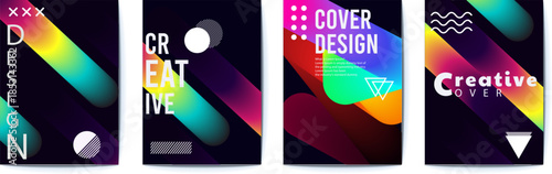 Vibrant Abstract Poster Designs for Creative Cover Templates