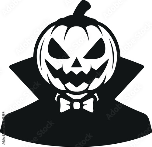 vector halloween pumpkin vampire