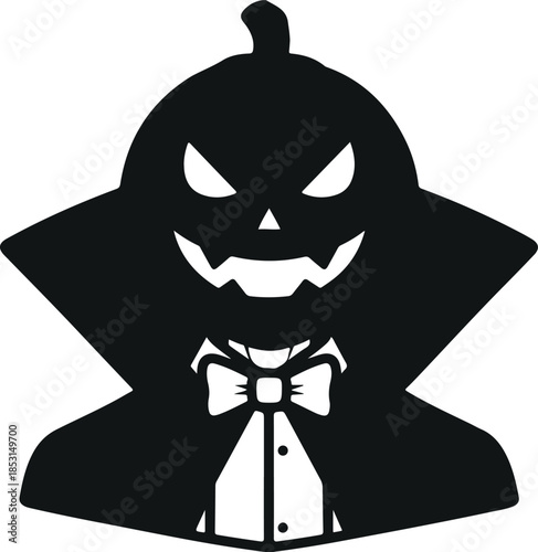 Elegant pumpkin character vector