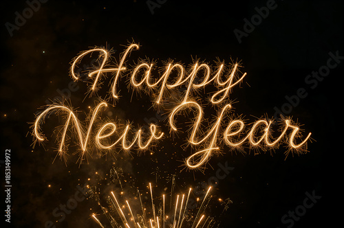 Happy New Year 2026 – Grand New Year’s Eve (Silvester) Celebration with Bright Sparklers, Festive Light Explosions, Positive Energy, and an Atmosphere of Renewal and New Beginnings