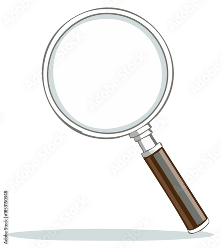 Magnifying Glass Tool for Close Examination and Discovery
