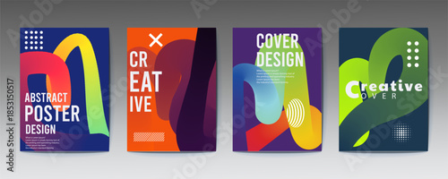 Colorful Abstract Poster Design for Creative Projects
