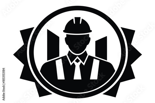 industry specialist  vector icon silhouette