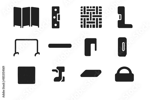 Privacy connector balance vector icons metal foot icon insert screen stabilizing support