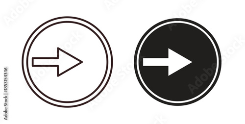 Enter icons. thin line and glyph vector icons pack on white background