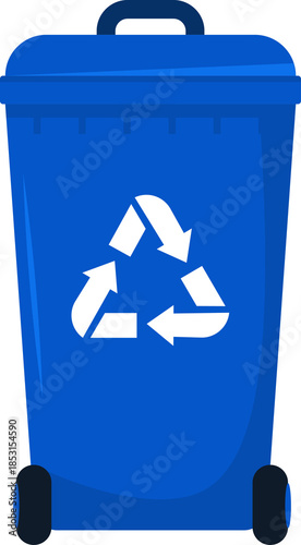 Recyling bins environmental protection and waste separation  sustainable