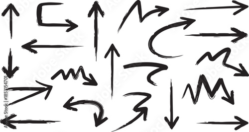 Various arrows vector illustration