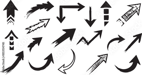 Various arrows vector illustration