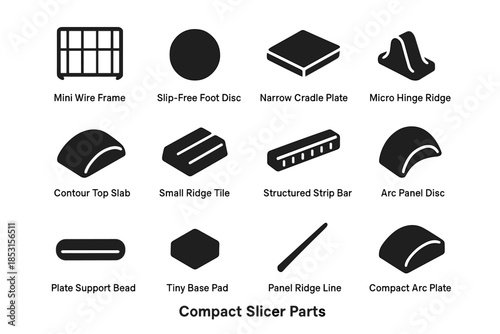 Vector structured pad plate icons mini contour panel ridge compact icon frame