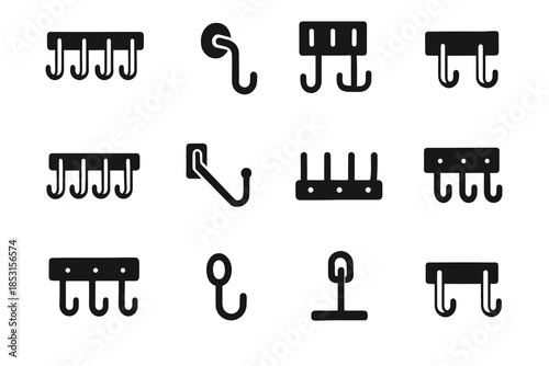 Plate rack mounting icon ring arm vector strong slab welded hook ridge