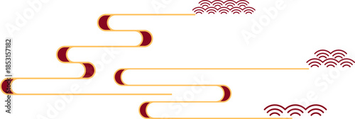 Chinese Cloud Line Ornament With Pattern