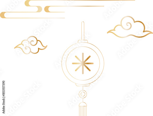 Chinese Festival Lantern Line Ornament