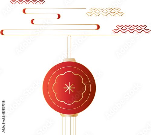 Chinese Festival Lantern Line Ornament