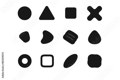 Plate vector kibble icons mini soft crunch grain pellet pet nibble icon