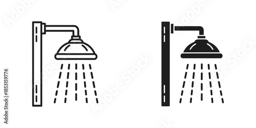 Shower heads in bathroom