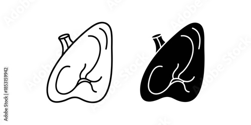 Simplified heart diagrams