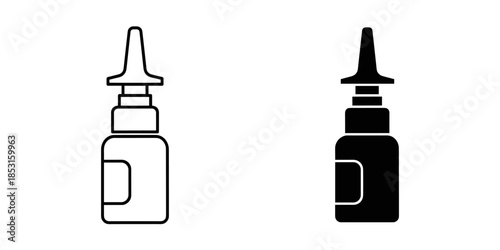 Two nasal spray bottles