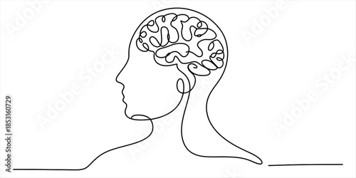 A minimalist continuous line drawing depicting a dynamic moment of a rugby player running with the ball Vector, illustration