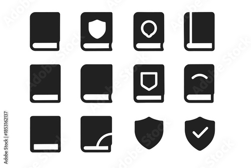 Guard modern set micro soft arc smooth vector icon panel slab edge