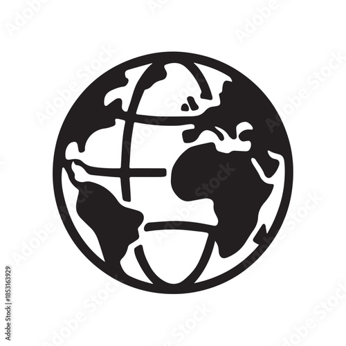 Globe earth world global geography planet map