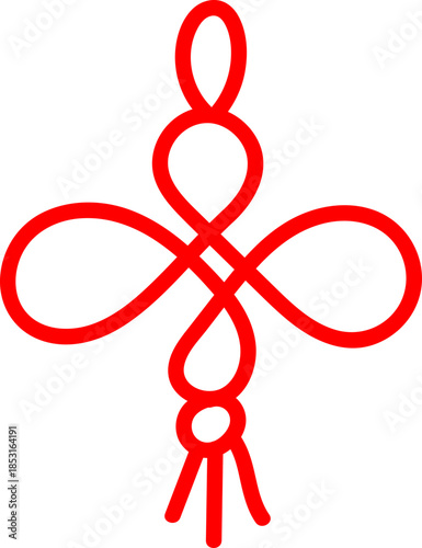 Decorative knot loop
