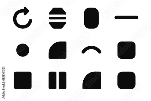 Panel sweep vector icon contour icons gesture tile bar narrow smooth modern