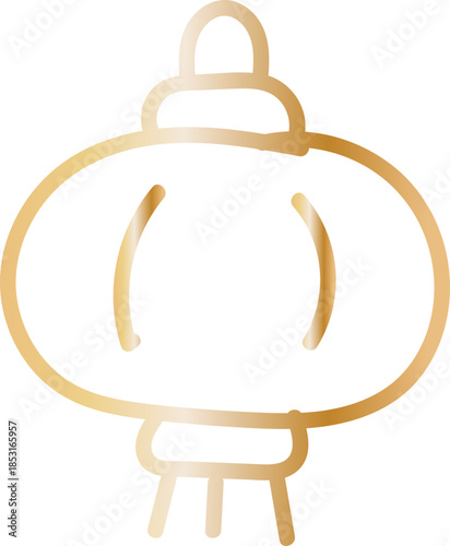 Pumpkin Lantern Hand Drawn Line Illustration