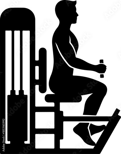 Gym Icon Vector Bundle – Fitness Exercise Machine Silhouette SVG Set