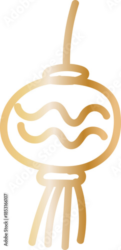 Smiling Pumpkin Lantern Hand Drawn Line Icon